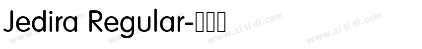Jedira Regular字体转换